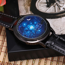 现货LED触屏情侣手表潮流星空表盘男女学生仿皮带防水触摸礼品表