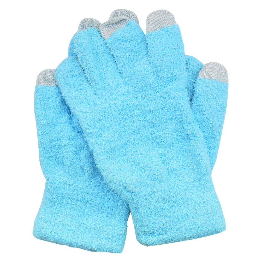 El otoño y el invierno medio de terciopelo cálido guantes de pantalla táctil del teléfono móvil guantes de punto fábrica al por mayor