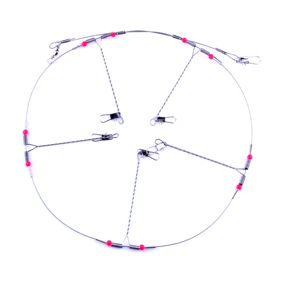 Hengjia henjia popular alambre de acero equilibrio pesca cuerda gancho 10 unids mar pesca equilibrio soporte Accesorios