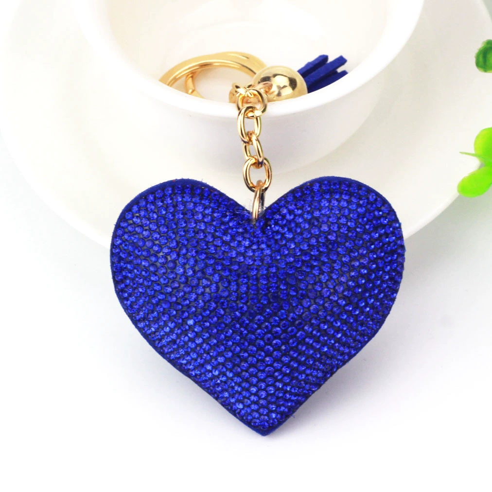 Брелок (в стиле Chanel) сердце с кисточкой, аксессуар DIY, 9×8×2 см