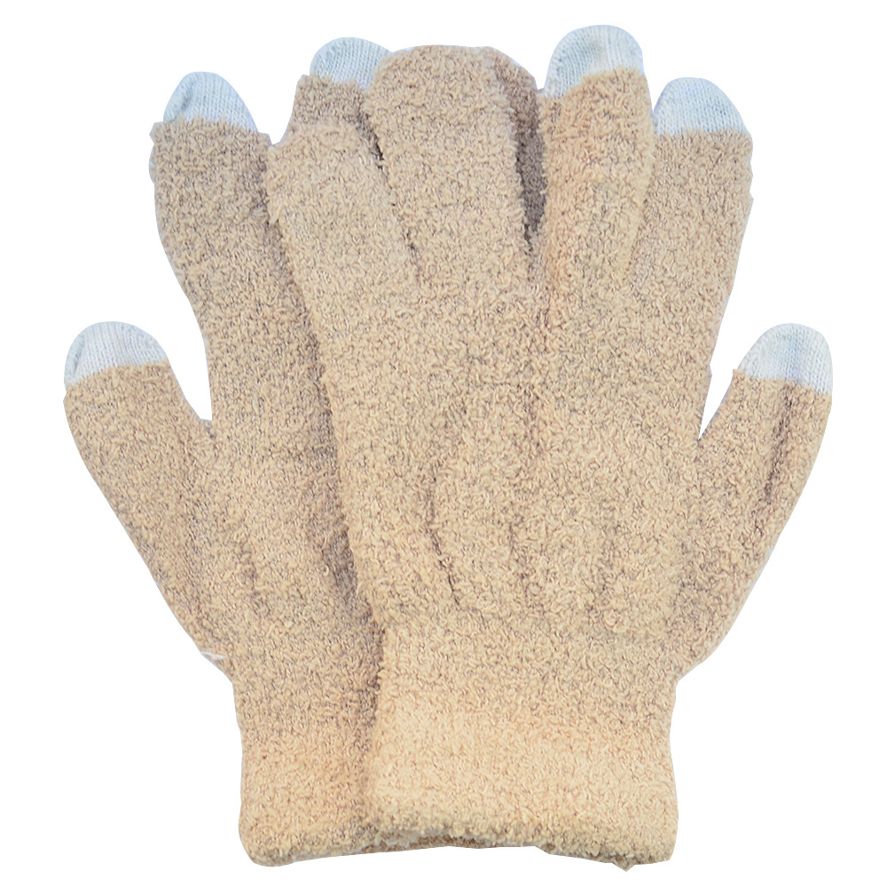 El otoño y el invierno medio de terciopelo cálido guantes de pantalla táctil del teléfono móvil guantes de punto fábrica al por mayor