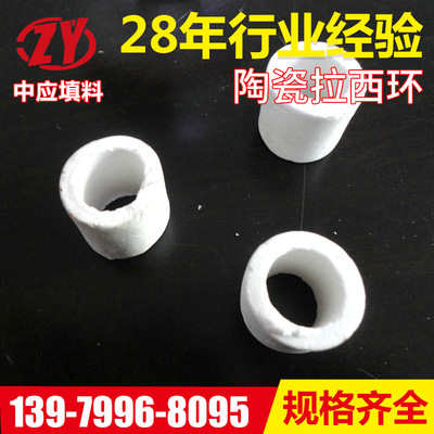 厂家批发 陶瓷拉西环 瓷质拉西环工业瓷环陶瓷填料 散堆填料|ms