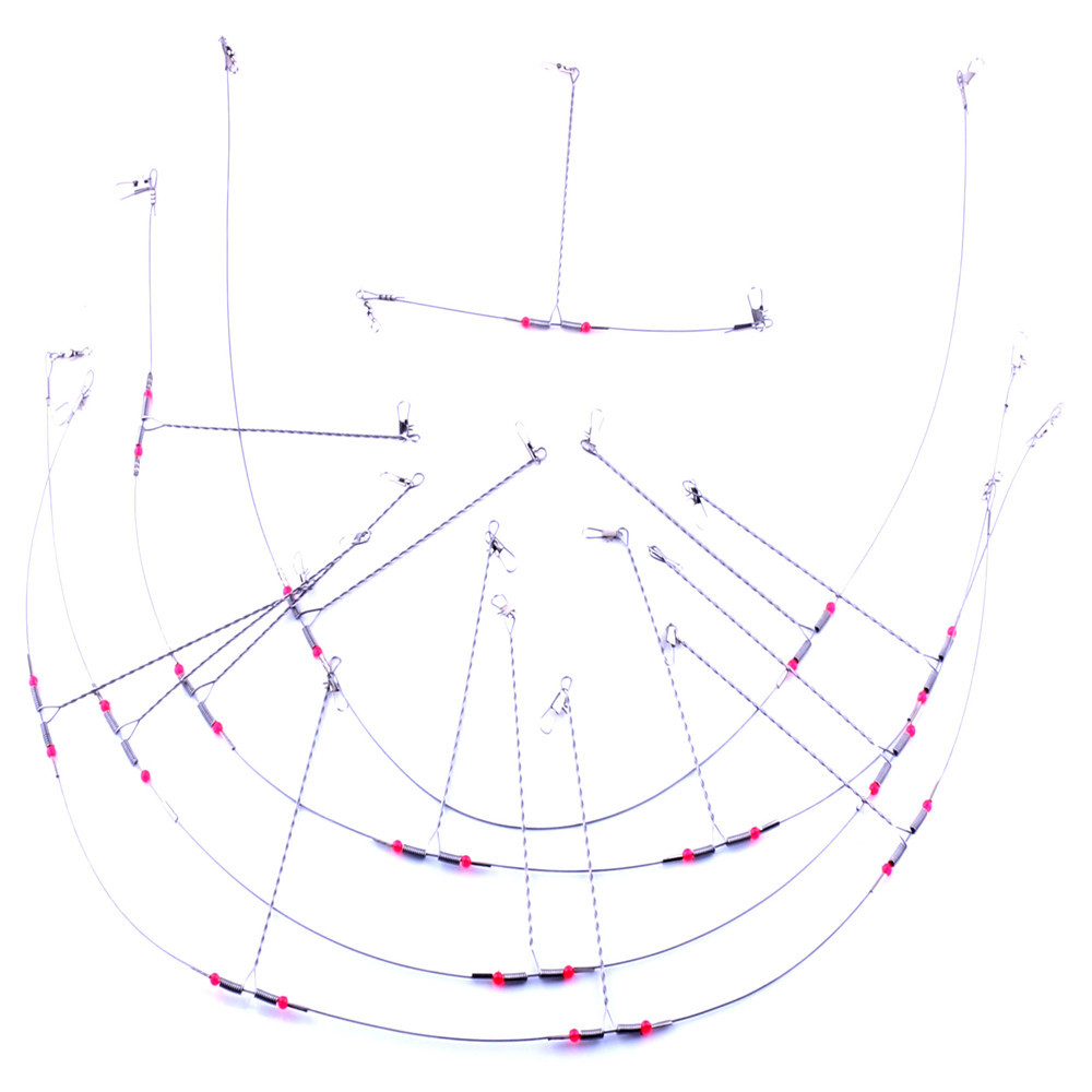 Hengjia henjia popular alambre de acero equilibrio pesca cuerda gancho 10 unids mar pesca equilibrio soporte Accesorios