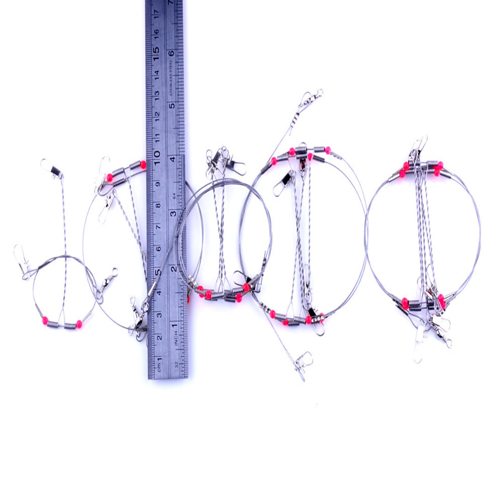 Hengjia henjia popular alambre de acero equilibrio pesca cuerda gancho 10 unids mar pesca equilibrio soporte Accesorios