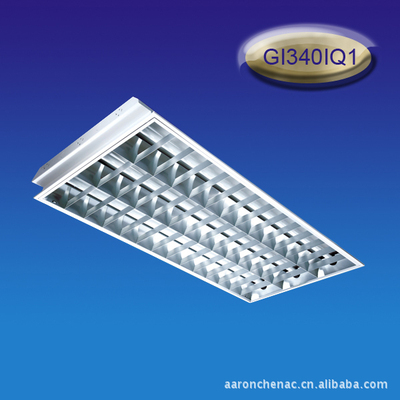 wholesale Embedded system Fluorescent T8 Grille 3*40W Fluorescent lamp panel 1200*600 Grille