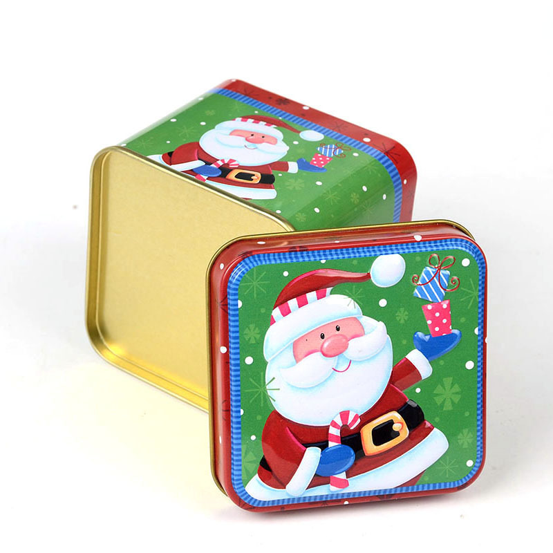 马口铁盒 圣诞老人款糖果盒 零食烘焙手工曲奇饼干盒厂家直销