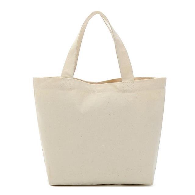 帆布购物袋日单原生态棉布印花便当袋女士手拎包