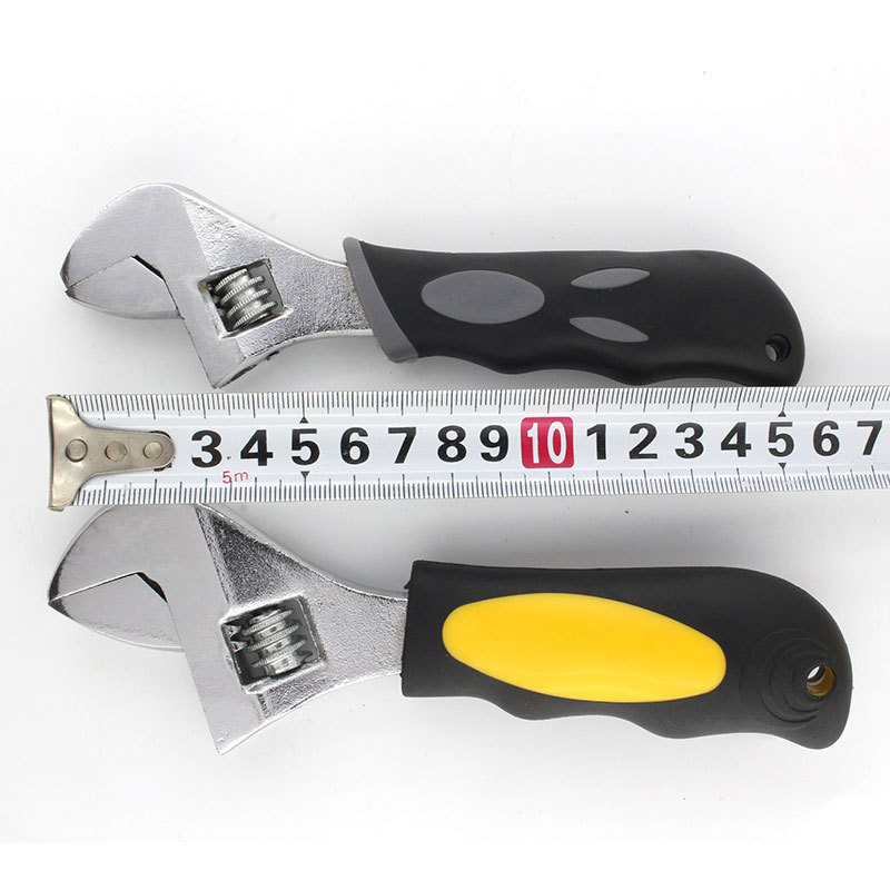 Los fabricantes producen llave ajustable de 6 pulgadas llave de dos colores herramientas de mano herramientas de hardware
