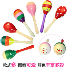 Baby sand hammer, infant early education music percussion instrument, sand ball, children's rattle, grasping, tracking and listening training toy