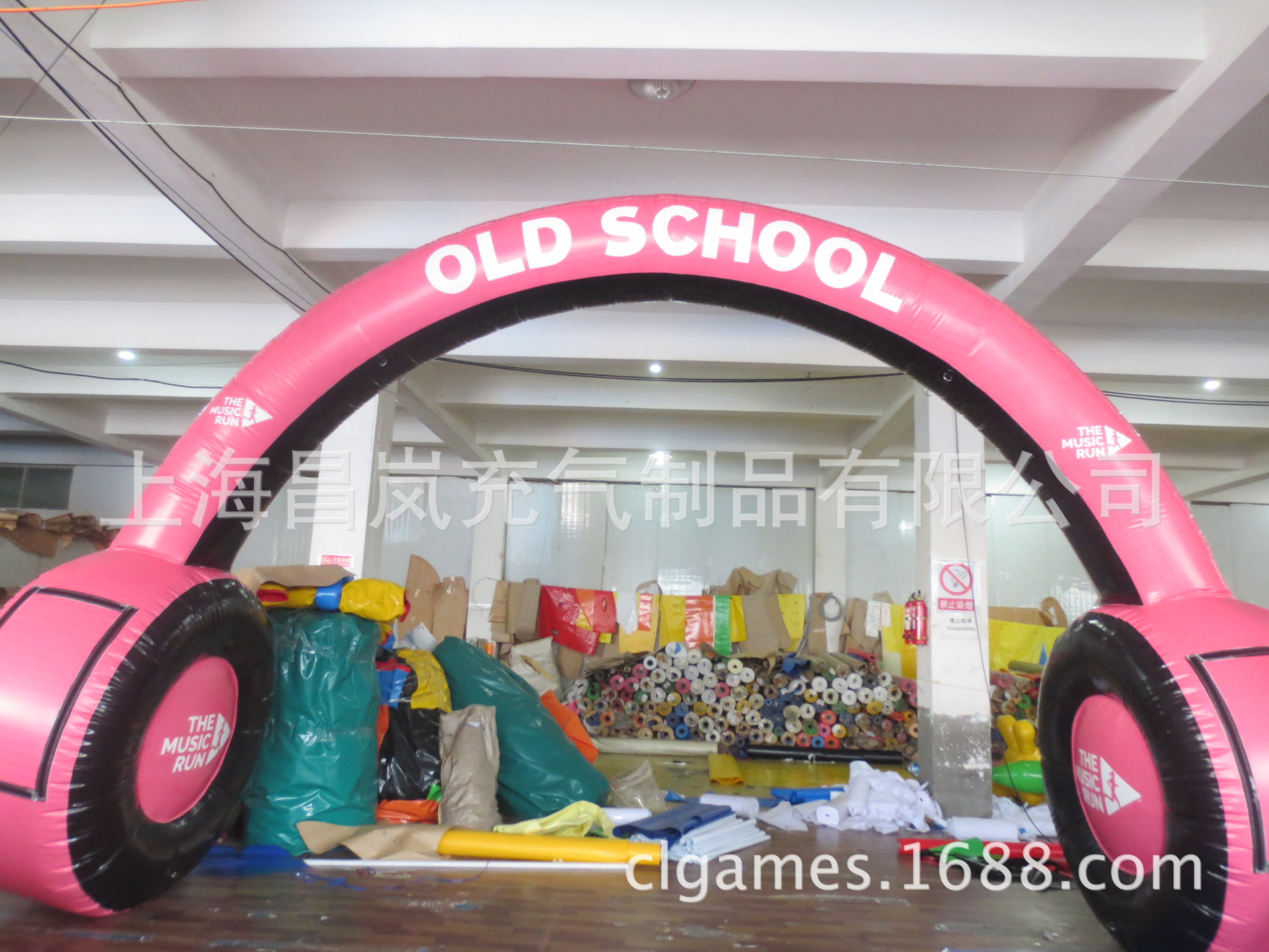 厂家供应耳机广告异形充气拱门气模出口定 做