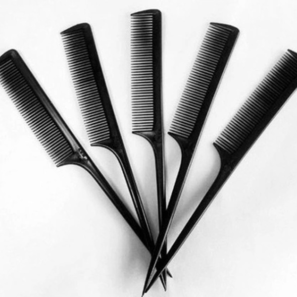 Professional hair salon makeup tool comb plastic pointed-tail comb…