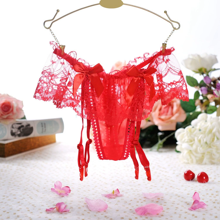 Lace Butterfly Garter Belt Panty, Women's Sheer Suspender Skirt, One Size (2–4 Colors)