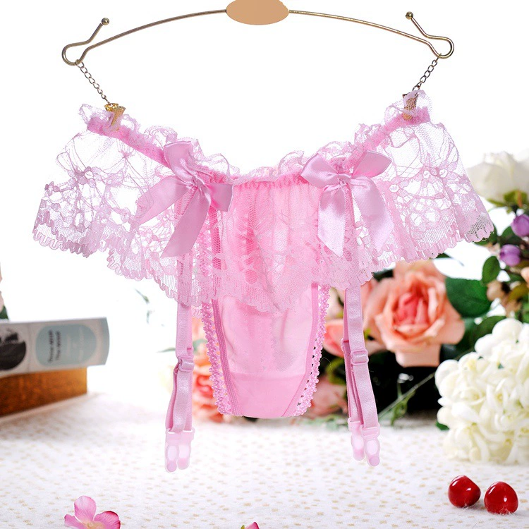 Lace Butterfly Garter Belt Panty, Women's Sheer Suspender Skirt, One Size (2–4 Colors)
