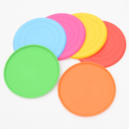 Silicone Soft Frisbee Pet Bite Resistant Frisbee Dog Dog Special Training Toy Golden Hair Border Animal Husbandry Teddy UFO
