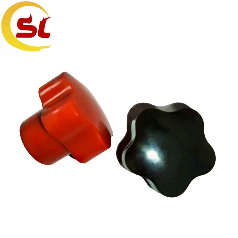 Готовая резьбовая bakelite ручка с пятью звёздами M8*40-20, ручка с дыркой под цветок с цветком сливовым, дверная ручка