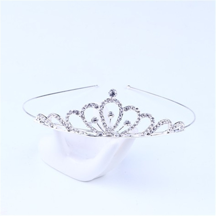 Nueva Boda nupcial accesorios tocado moda popular rhinestone corona diadema tocado fábrica al por mayor