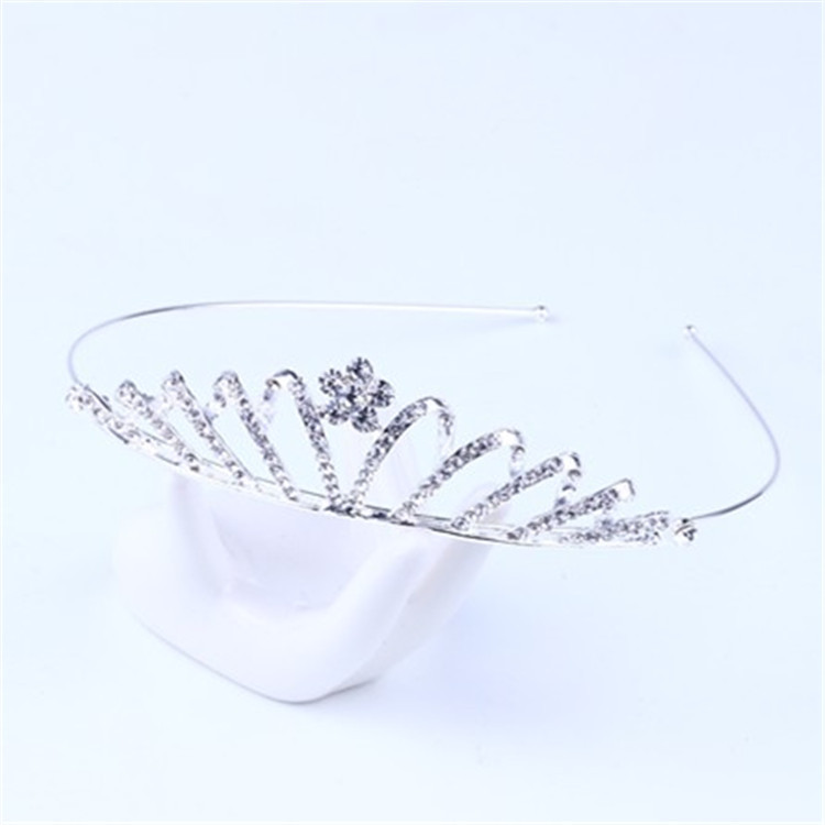 Nueva Boda nupcial accesorios tocado moda popular rhinestone corona diadema tocado fábrica al por mayor