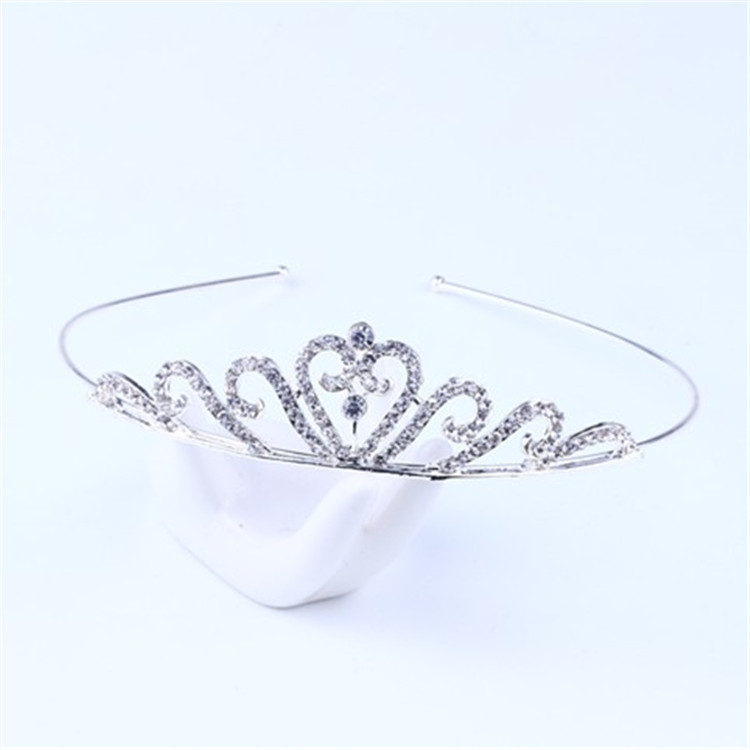 Nueva Boda nupcial accesorios tocado moda popular rhinestone corona diadema tocado fábrica al por mayor