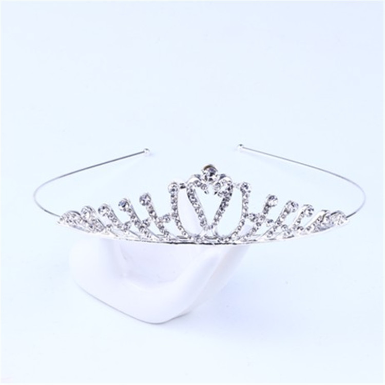 Nueva Boda nupcial accesorios tocado moda popular rhinestone corona diadema tocado fábrica al por mayor