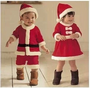 Рождественские костюмы для мальчиков и девочек Детские рождественские костюмы Европейские и американские рождественские костюмы Костюм старика