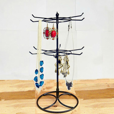 Dan yuan originality Iron art Two goods shelves Necklace Bracelet Cosmetics Lipstick Jewelry Display rack Jewelry rack