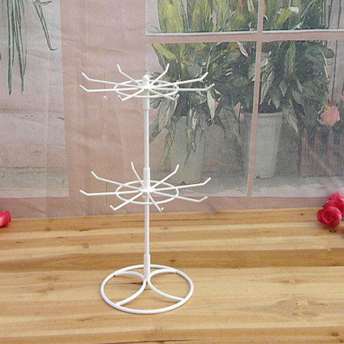 Dan Yuan Creative Iron Two-Layer Shelves, Necklace Bracelet Cosmetics Lipstick Accessory Display Rack, Jewelry Rack