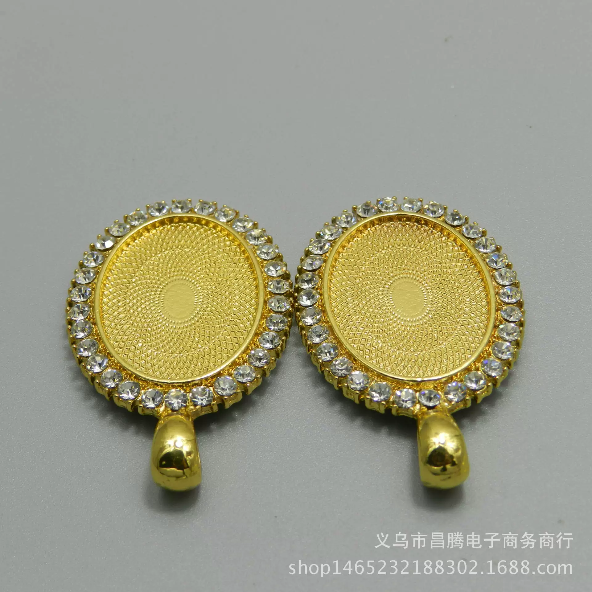 Цвет, сохраняющий основание из алмазного сплава внутри 18X25 мм Овальный драгоценный камень времени подвеска нижняя поддержка DIY ювелирные аксессуары