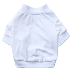 Factory Pet Clothing, Dog Clothes, Pure White DIY Sweat Fabric Small Dog T-Shirt Promotion, Spring and Summer Edition
