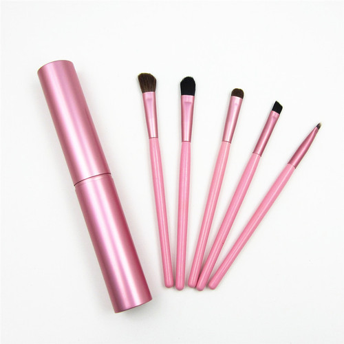 5 pieces pony hair eye shadow brush beginner set small set soft animal hair eye makeup tools