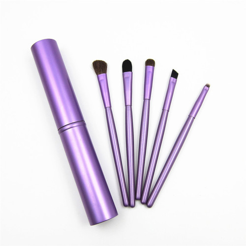 5 pieces pony hair eye shadow brush beginner set small set soft animal hair eye makeup tools