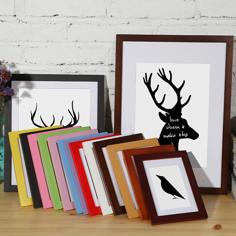 Factory wholesale solid wood photo frame Table 5-16 inch 1cm thin wall photo frame creative home decoration photo frame Factory wholesale solid wood photo frame Table 5-16 inch 1cm thin wall photo frame creative home decoration photo frame