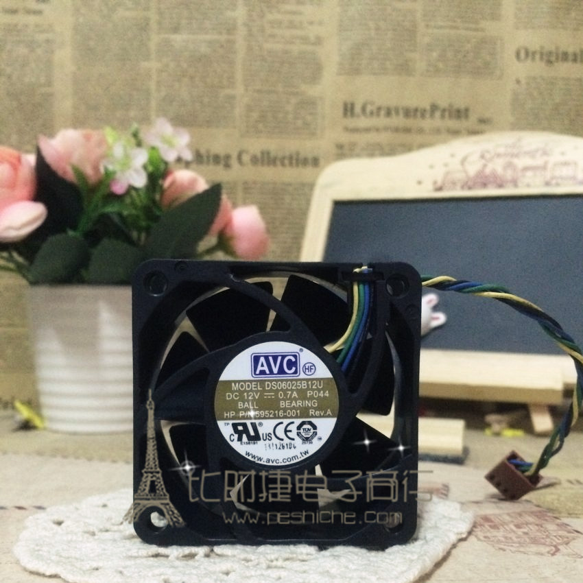 原装 AVC 6025 12V 0.7A DS06025B12U P021 4线散热风扇双滚珠