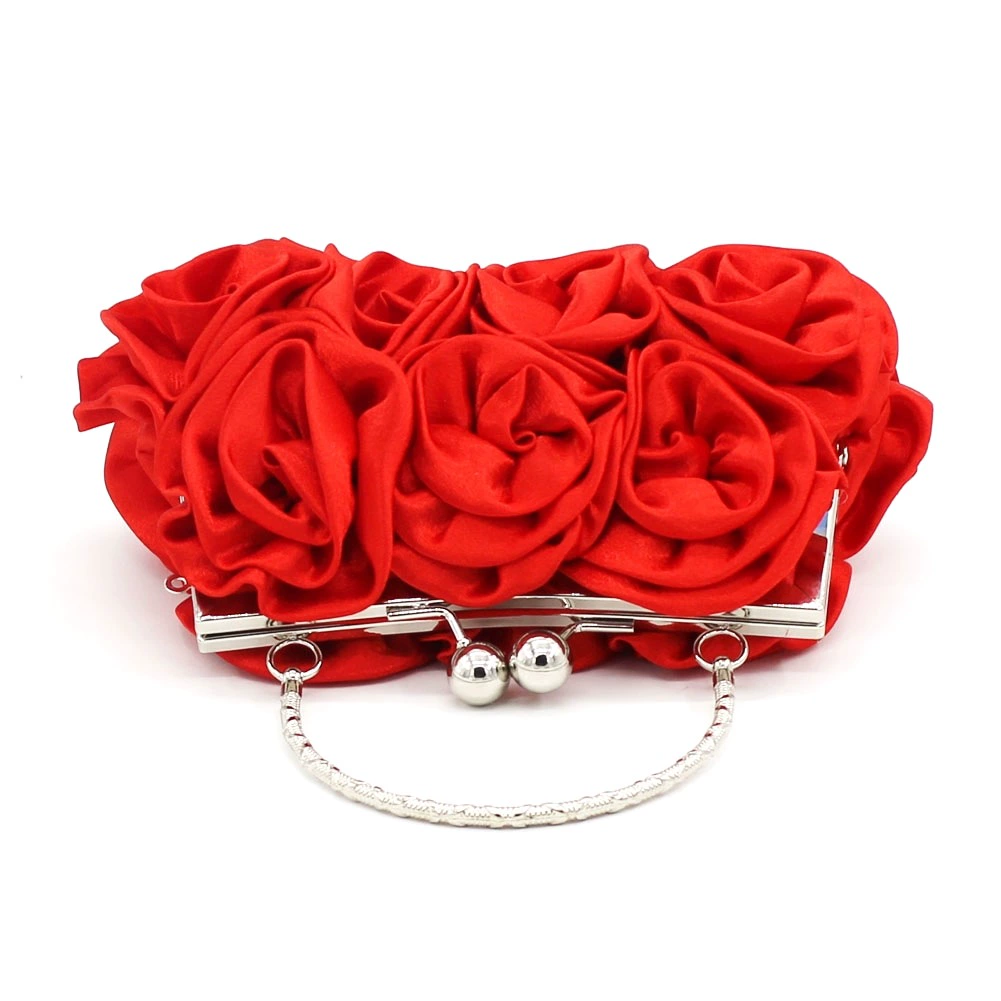 Shoulder Bag Bridal Rosette, 20×12×5 cm, Small Bridesmaid Purse