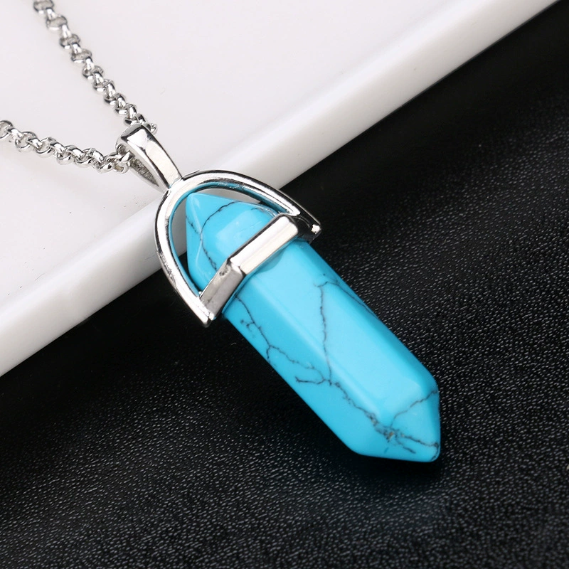 Fashionable organic hexagonal bullet, pendant, necklace, hair accessory, Aliexpress, wish, European style