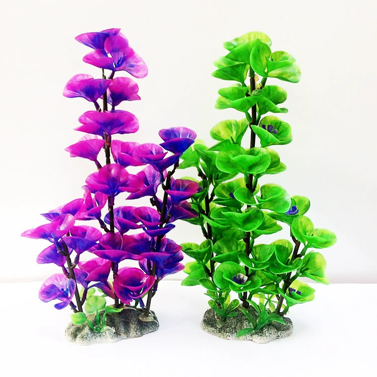 Оптовая и розничная продажа аквариумов декоративный ландшафтный дизайн пластиковое моделирование водный фиолетовый зеленый 28 см может быть смешанной партией