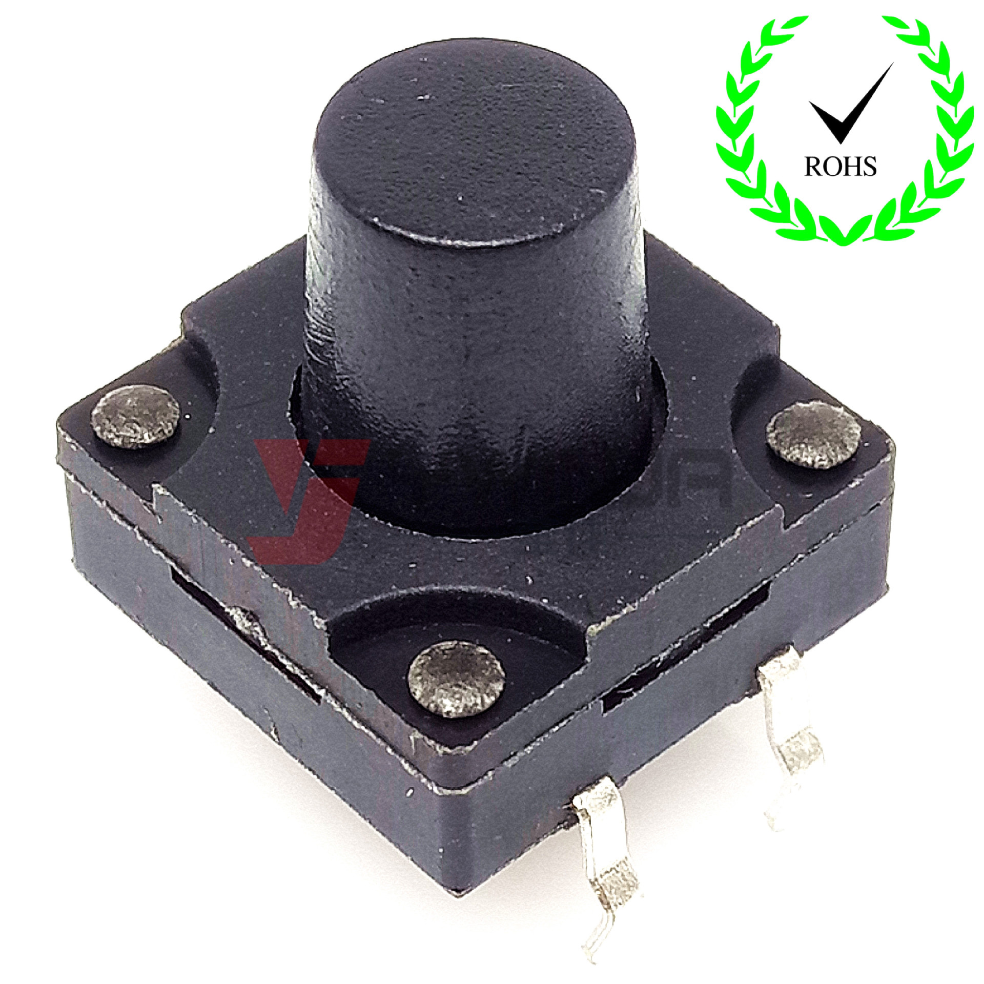 12*12防水插件轻触开关IP67家用电器按键按钮贴片插脚轻触开关