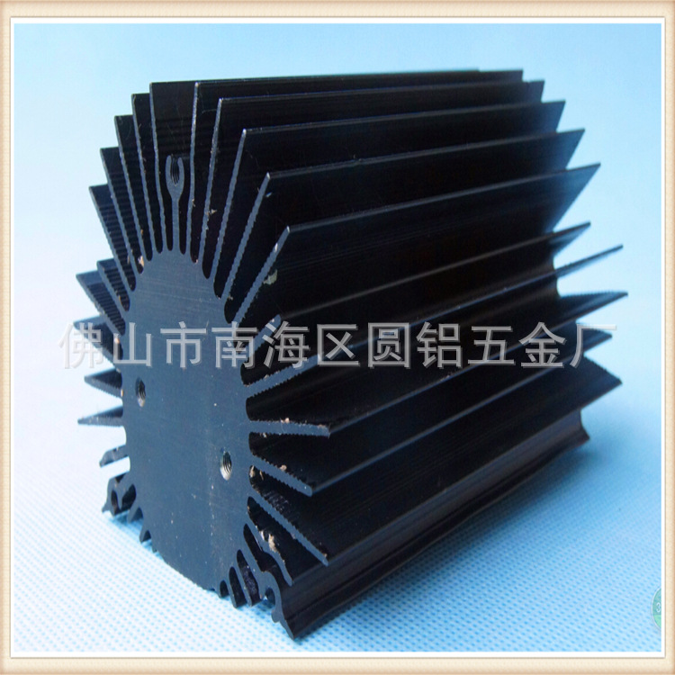 厂家专业生产高难度大截面积铝合金散热器挤出  精加工