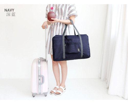 旅行手提包行李袋旅行收纳袋大容量短途单肩包女防水折叠袋套拉杆