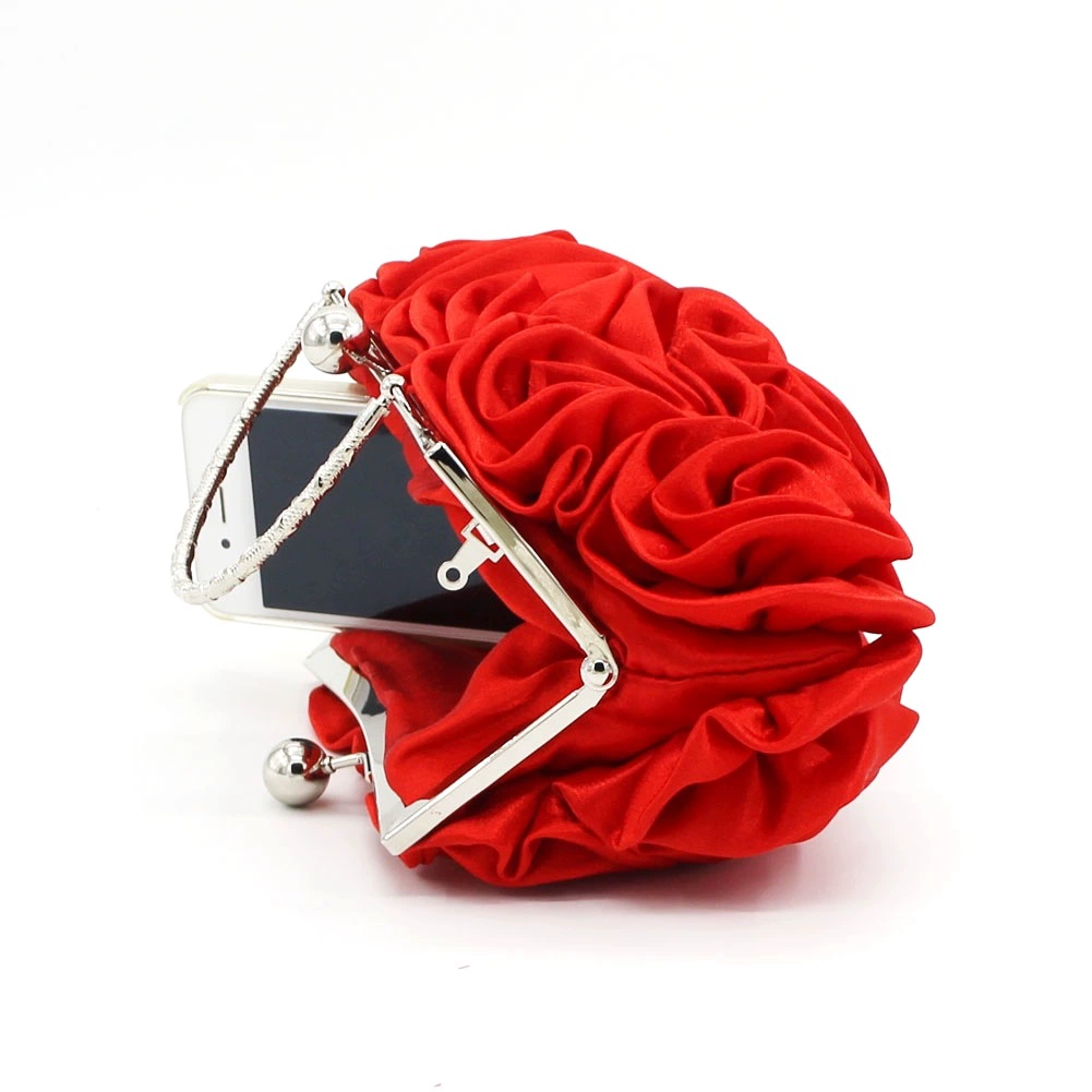 Shoulder Bag Bridal Rosette, 20×12×5 cm, Small Bridesmaid Purse