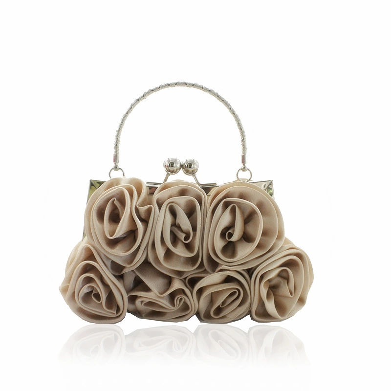 Shoulder Bag Bridal Rosette, 20×12×5 cm, Small Bridesmaid Purse