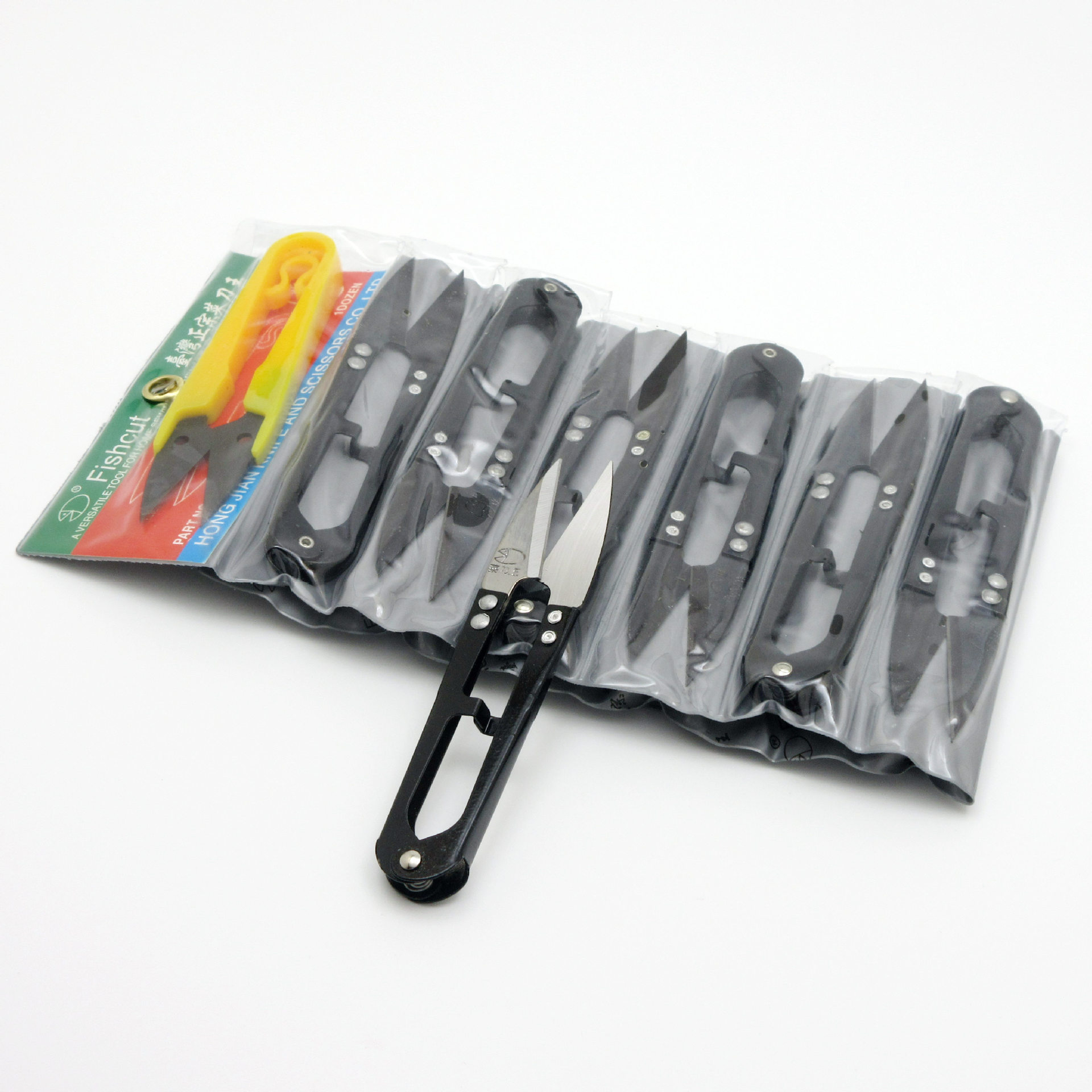 菜刀王纱剪 修线修布小剪刀 U型弹簧纱剪 十字绣小剪刀