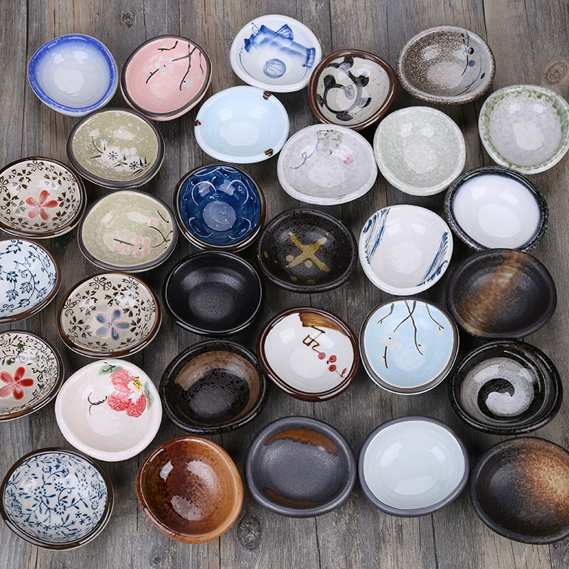 美光烧 Japanese and Korean sauce seasoning disc Ceramic Creative Snacks Creative Small Bowl Hotel Hotel Tableware