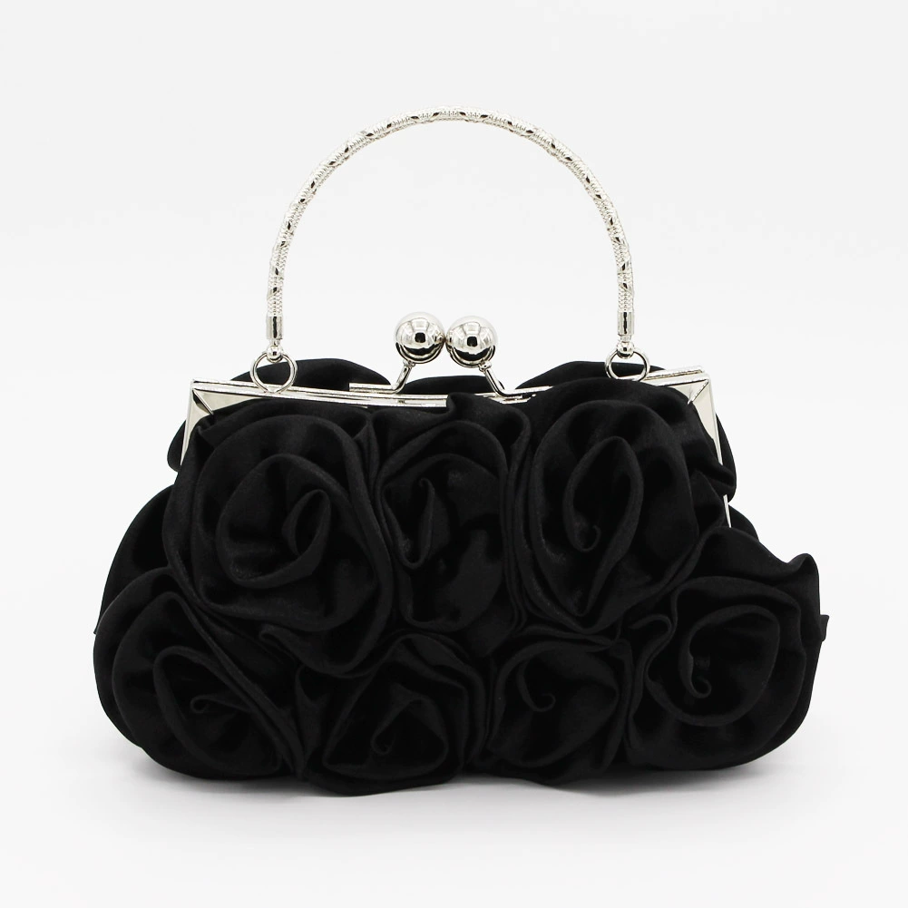 Shoulder Bag Bridal Rosette, 20×12×5 cm, Small Bridesmaid Purse