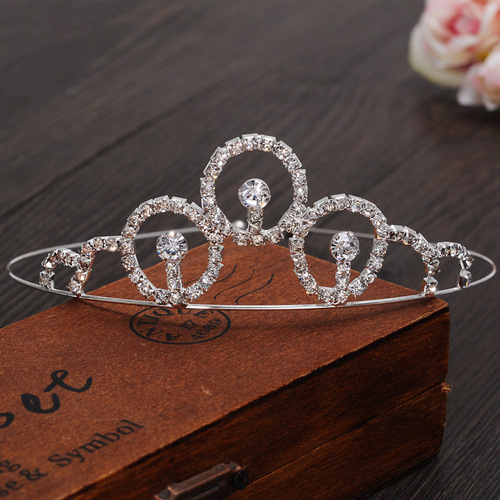 Princess crown bridal tiara wedding wedding photo studio rhinestone crystal crown hair accessories wedding accessories wholesale