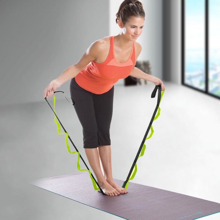 High-Elasticity Extended Nylon Yoga Strap, Stretchable Strap, Fitness Resistance Band for Men and Women, Home Use, Hip and Foot Resistance Band
