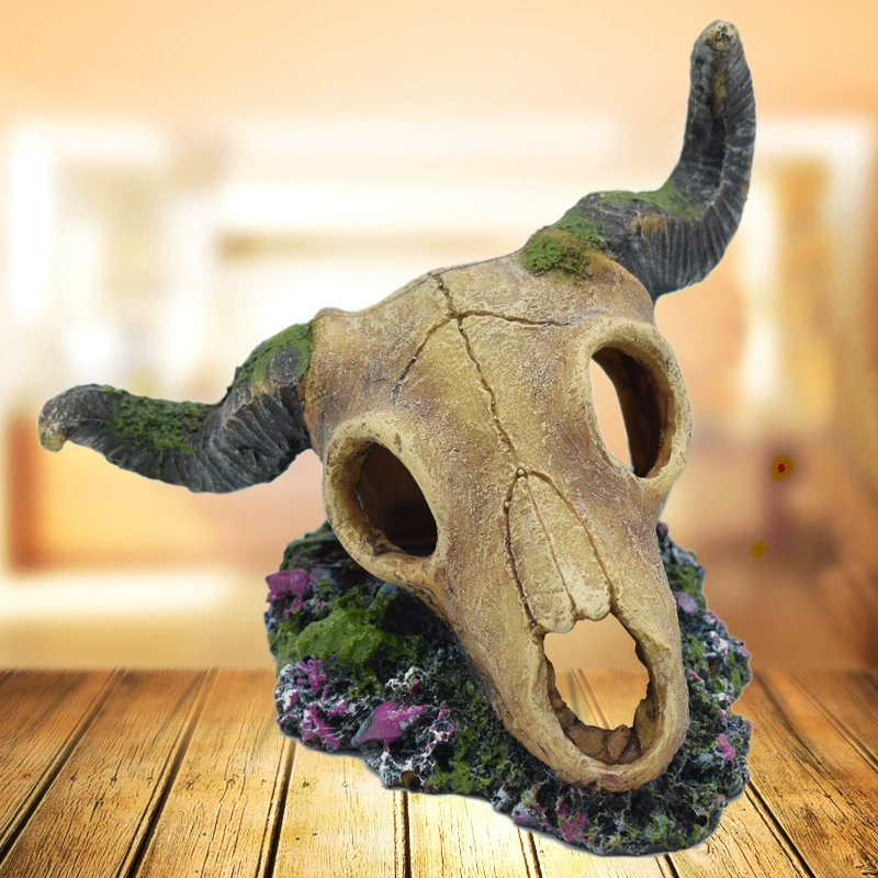 Аквариум Пейзаж украшения побег пещера украшение аквариума креветки дом цихлиды креветки гнездо скрывающий дом полая имитация головы овцы