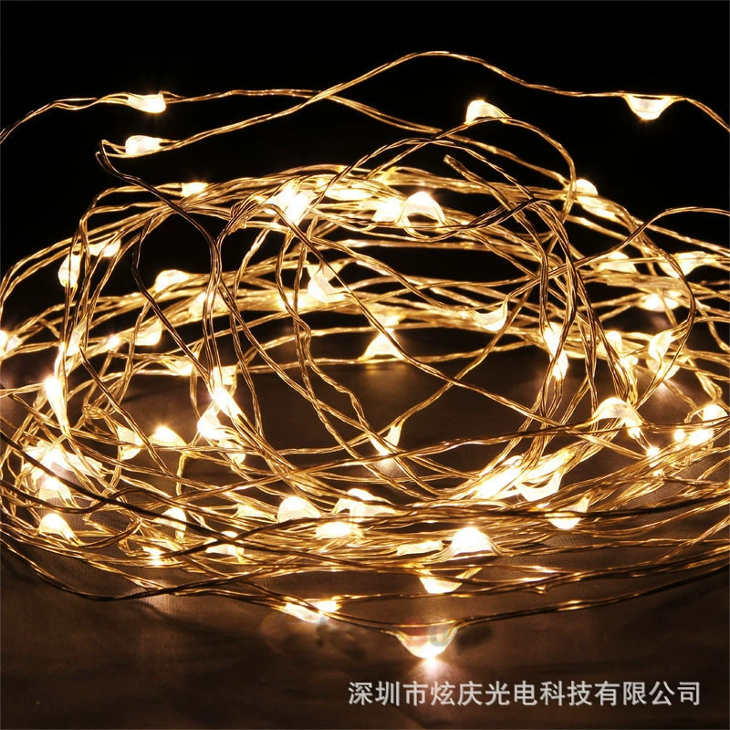 Производители поставляют медную проволоку для ламп DC12V удлиненная медная проволока для ламп 100 метров Рождественский фестиваль свадебные украшения Гирлянда для ламп