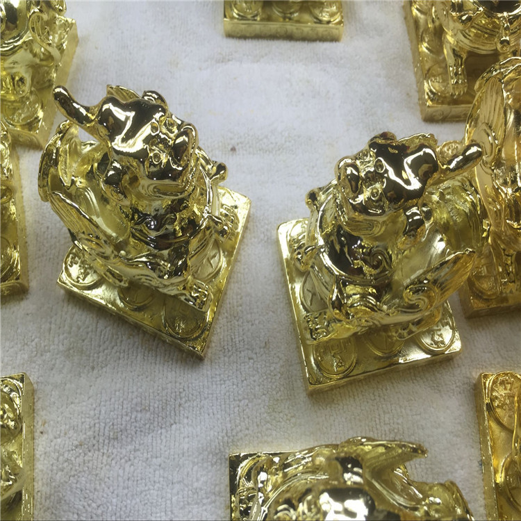 五金工艺品电镀金加工锌合金电镀黄金加工贵金属表面处理镀金加工