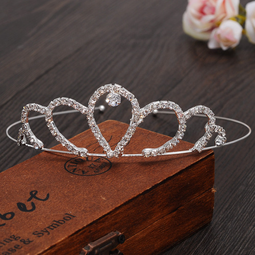 Princess crown bridal tiara wedding wedding photo studio rhinestone crystal crown hair accessories wedding accessories wholesale