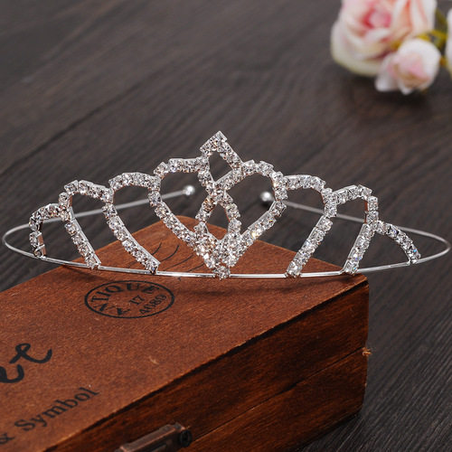 Princess crown bridal tiara wedding wedding photo studio rhinestone crystal crown hair accessories wedding accessories wholesale
